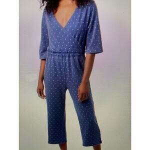NWT Alternative blue pin dot Piper jumpsuit